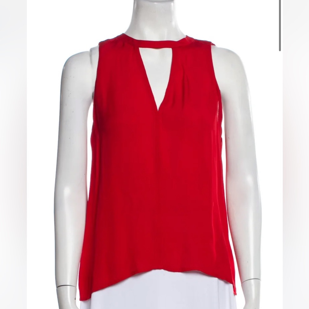 A.L.C. Silk Blouse (Red)